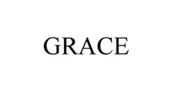 Das Bild zeigt das Wort „GRACE“ in schwarzer Großschrift mit Serifen auf einem schlichten weißen Hintergrund.